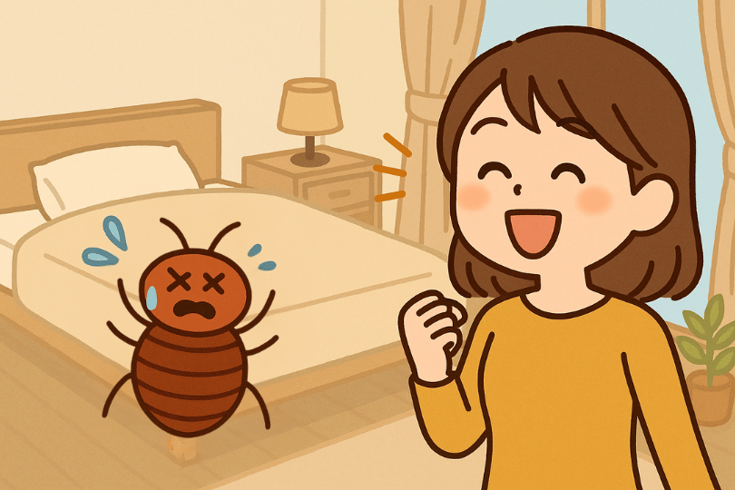トコジラミの再発を防いだイラスト