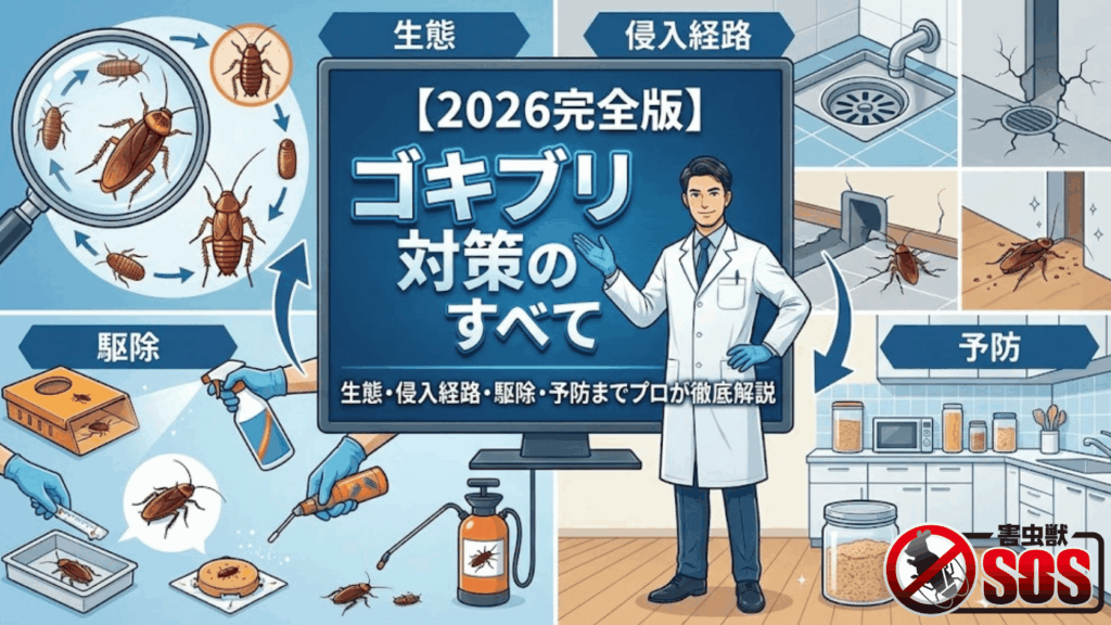 ゴキブリ対策のすべてのイラスト