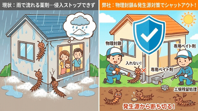 ムカデ駆除・対策の紹介