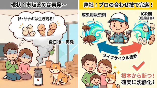 ノミ駆除・対策の紹介