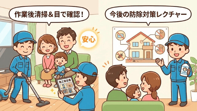 STEP 4：清掃・作業報告・今後の防除レクチャー