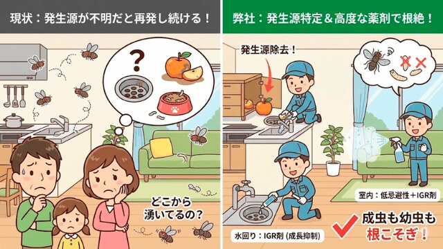 コバエ駆除・対策の紹介