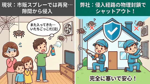 クモ駆除・対策の紹介