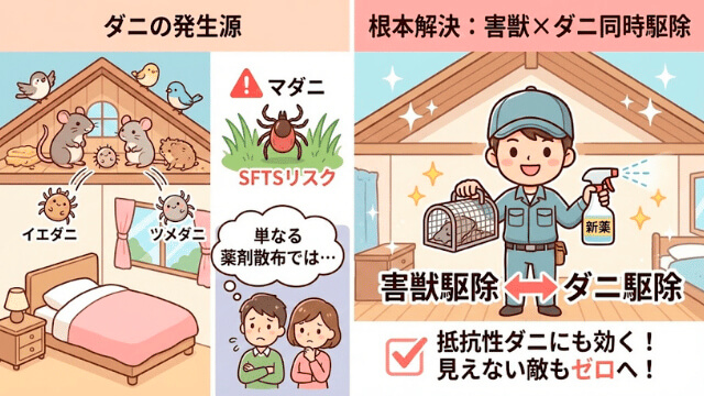 ダニ駆除・対策の紹介