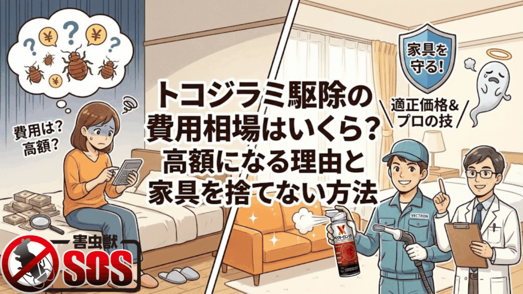 トコジラミの費用相場はいくらのイラスト
