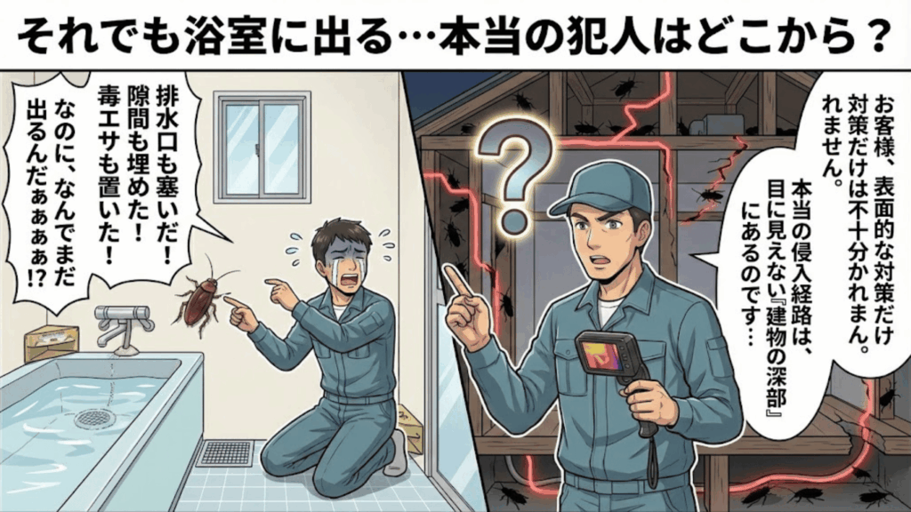 床下や天井裏の侵入経路を徹底的に封鎖する施工