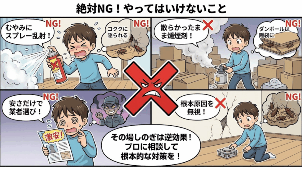 トコジラミ駆除で絶対にやってはいけないNG行動（バルサン）