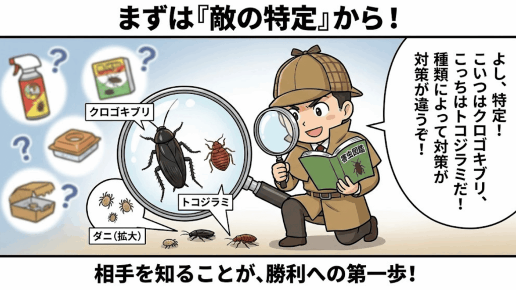 トコジラミかダニかを見分けるポイント