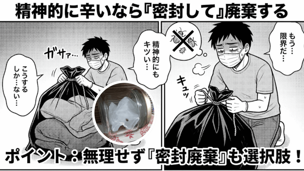 トコジラミ汚染物の正しい密封廃棄方法