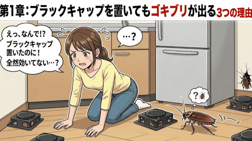 ブラックキャップを置いてもゴキブリが出る理由