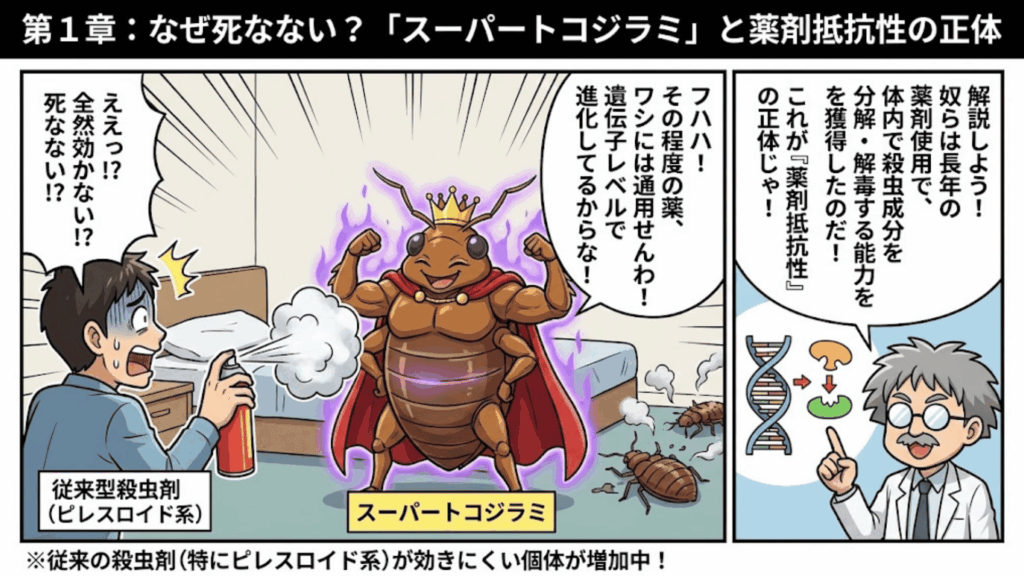 薬剤抵抗性を持つスーパートコジラミの正体