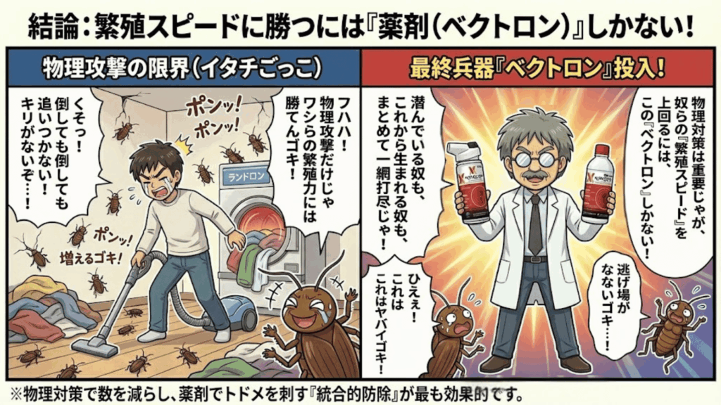 トコジラミの繁殖力に勝つにはベクトロンによる薬剤処理が不可欠