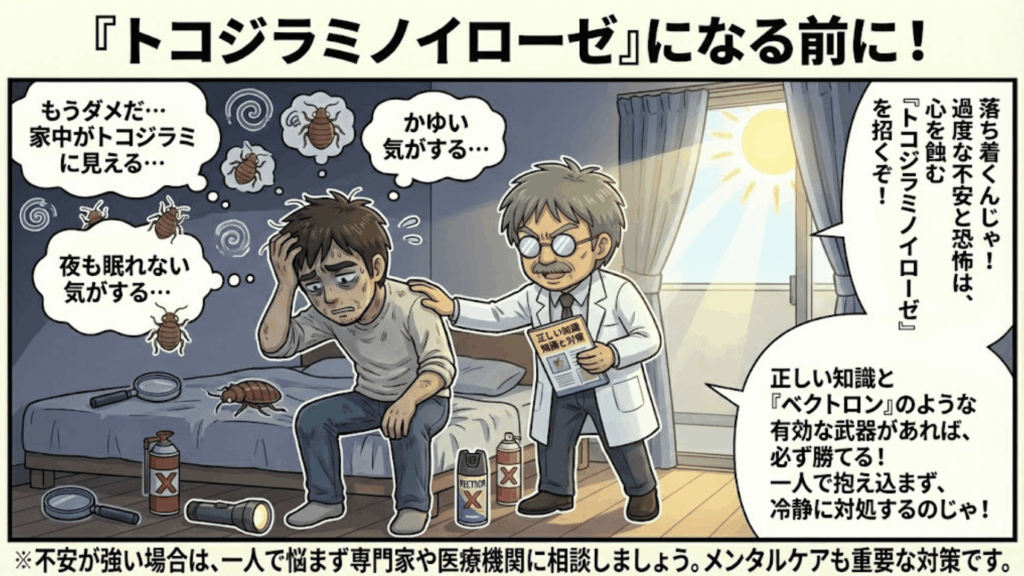トコジラミノイローゼの症状と早期相談の重要性