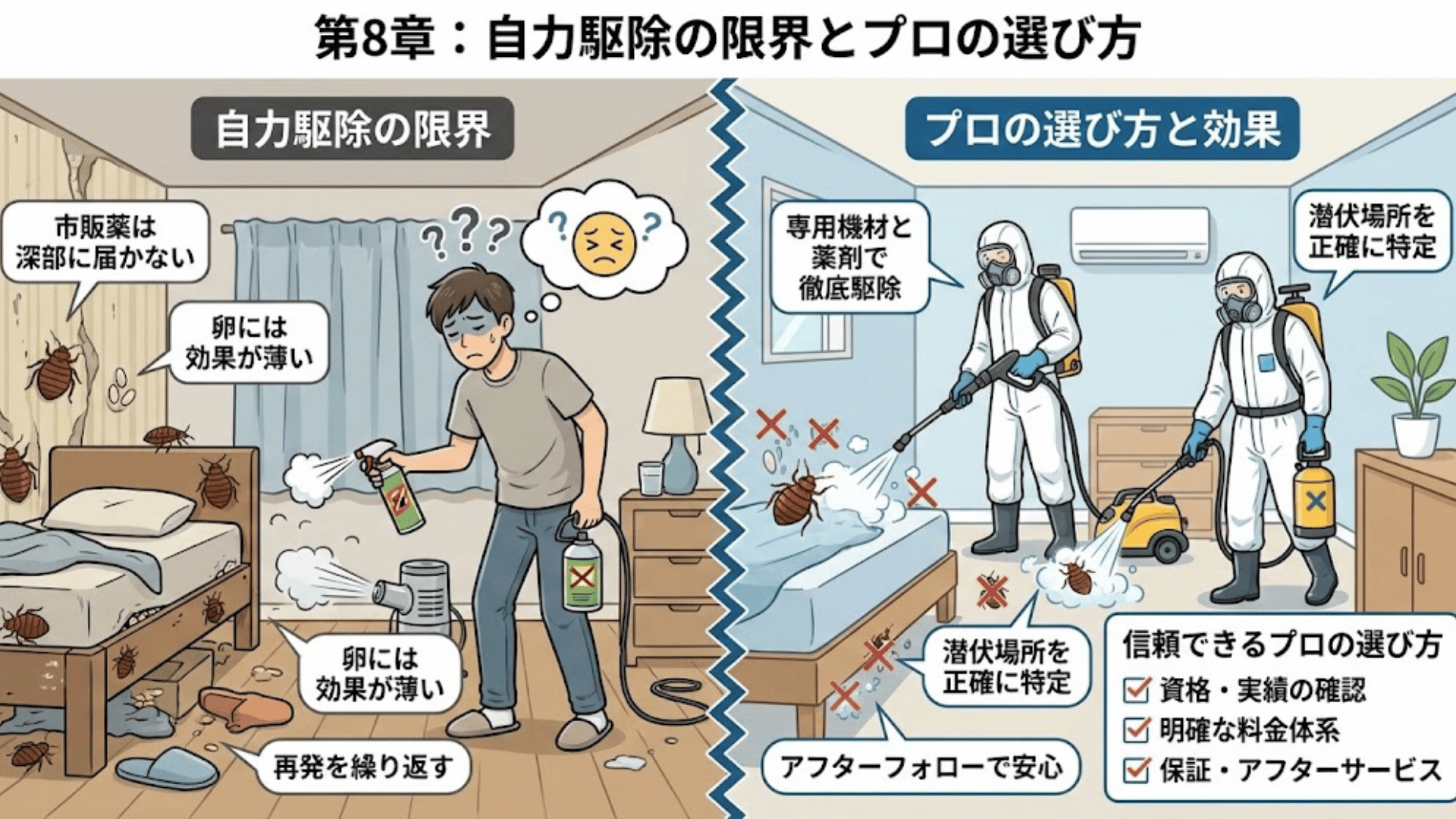 自力駆除の限界を示すトコジラミの繁殖力