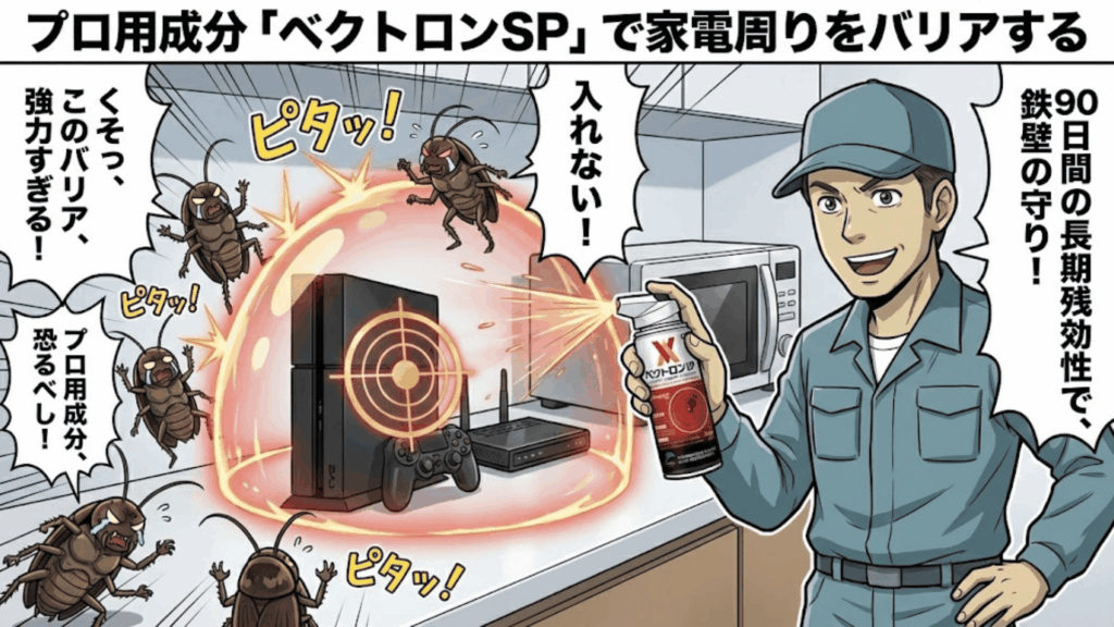 ベクトロンSPを使用して家電周りにバリアを作る方法