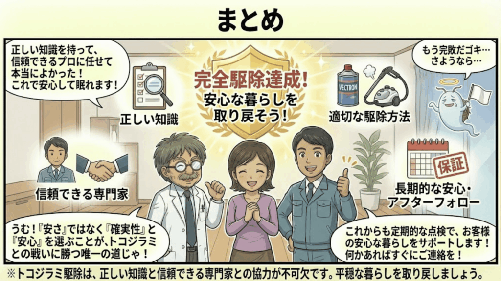 トコジラミ駆除費用に関するまとめ