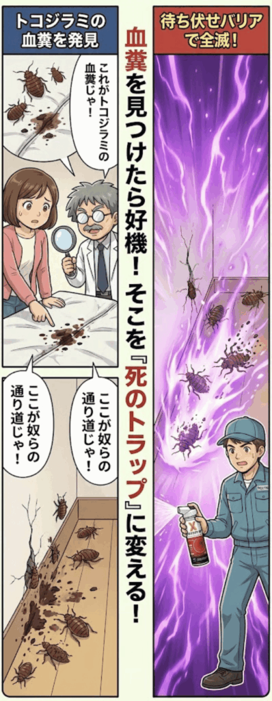 血糞周辺をベクトロンSPでトラップ化する方法