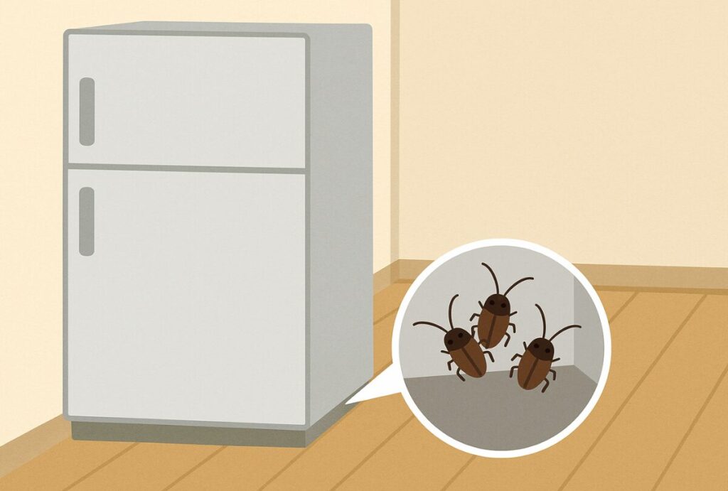 ゴキブリ　家具の裏　注意