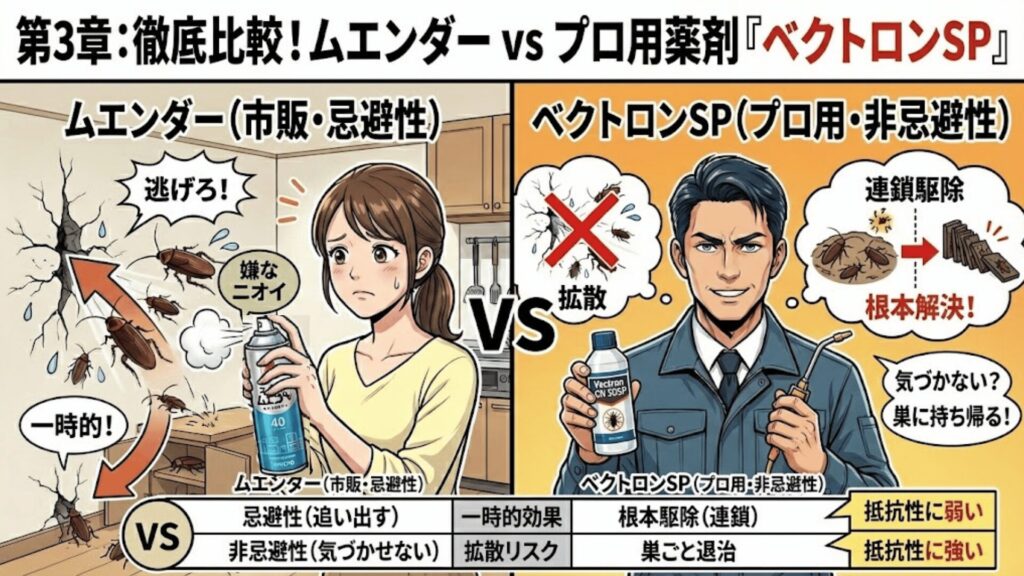 ムエンダーとベクトロンSPの比較